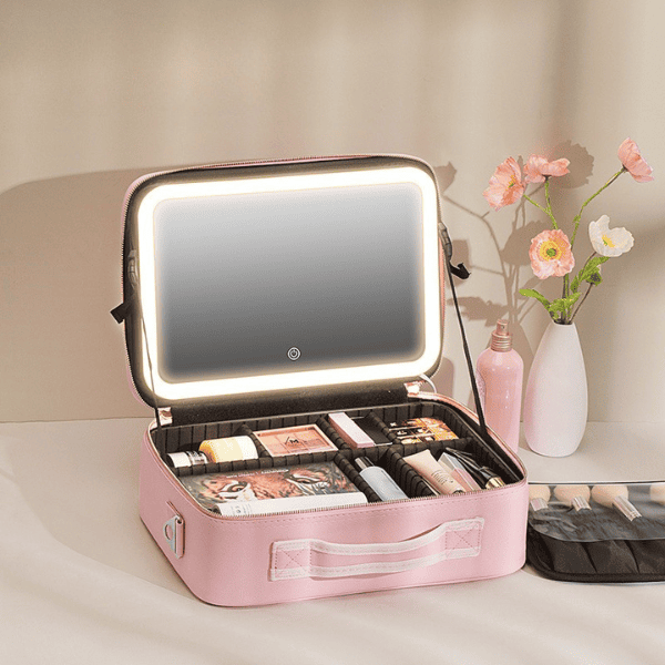 Neceser para Maquillaje con Espejo 4K y Super LED + REGALO 🎁