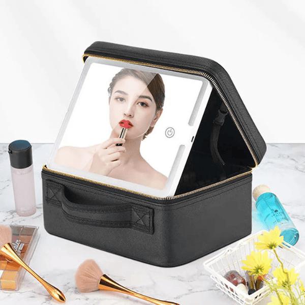 Neceser para Maquillaje con Espejo 4K y Super LED + REGALO 🎁