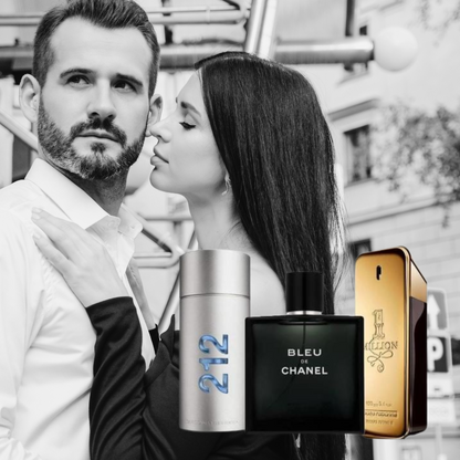 Combo 3 Perfumes Importados [212 Men + Bleu de Chanel + One Million]