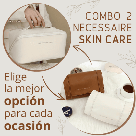 Combo 2 Cosmetiquera Skin Care Organizadora Maquiagens Luxury