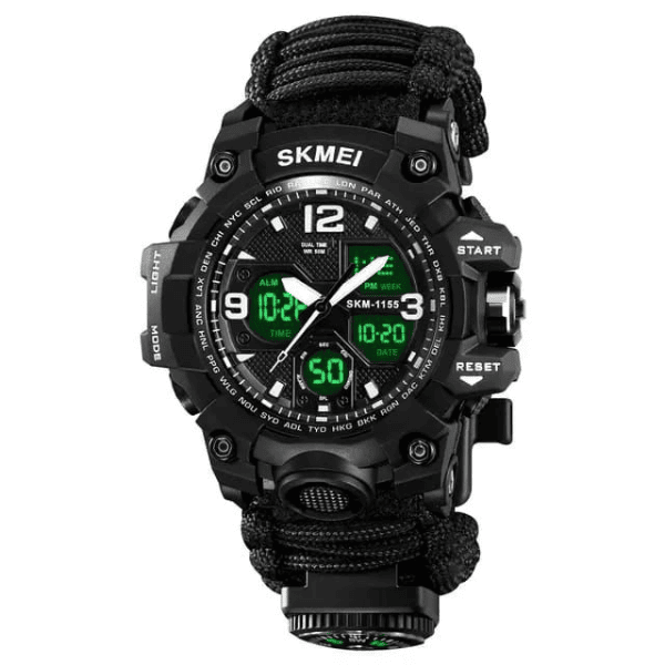 SKMEI 1155 Comando - Táctico y de Supervivencia 🔥 OFERTA BLACK CON 50% OFF 🔥