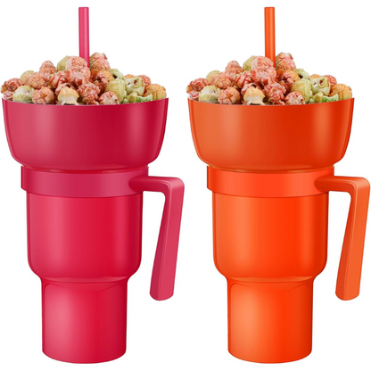 CupSnack 2 en 1 - Vaso Doble para aperitivo y bebida