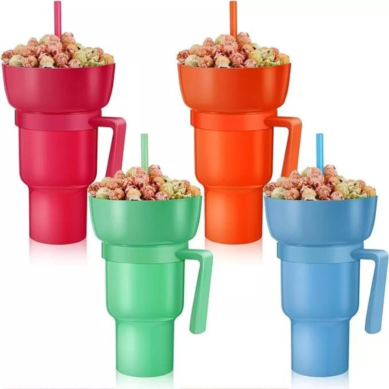 CupSnack 2 en 1 - Vaso Doble para aperitivo y bebida