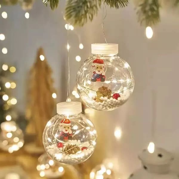 Cortina de Bolas de Navidad Luz LED 🕑 SOLO HOY con 40% OFF 🕑