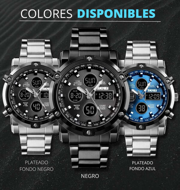 Reloj SKMEI Platinum 🔥 SOLO POR HOY: 40% OFF 🔥