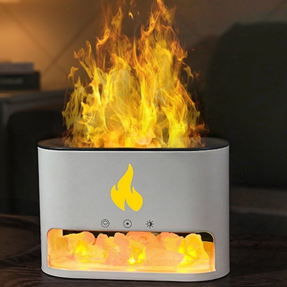 Humidificador y Difusor de Aromas con Diseño de Chimenea