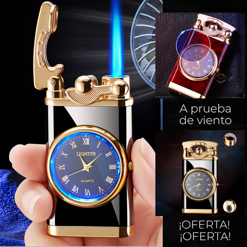 Encendedor y Reloj Recargable Elegant Lighter