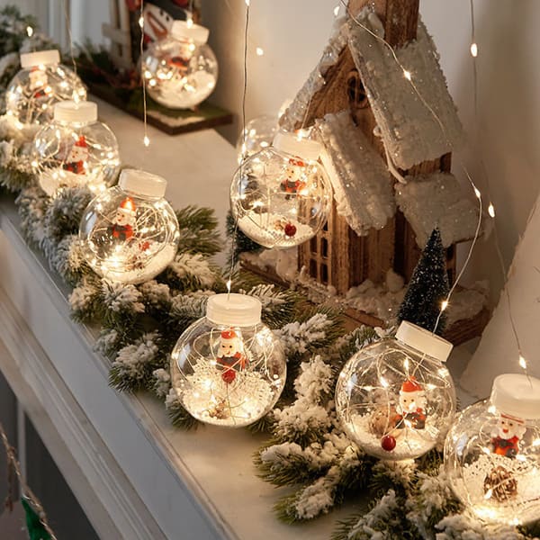 Cortina de Bolas de Navidad Luz LED 🕑 SOLO HOY con 40% OFF 🕑