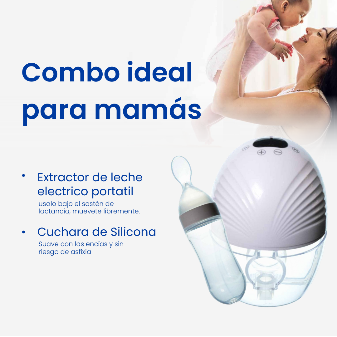 Combo Maternidad | Extractor de Leche y Cuchara para Bebé